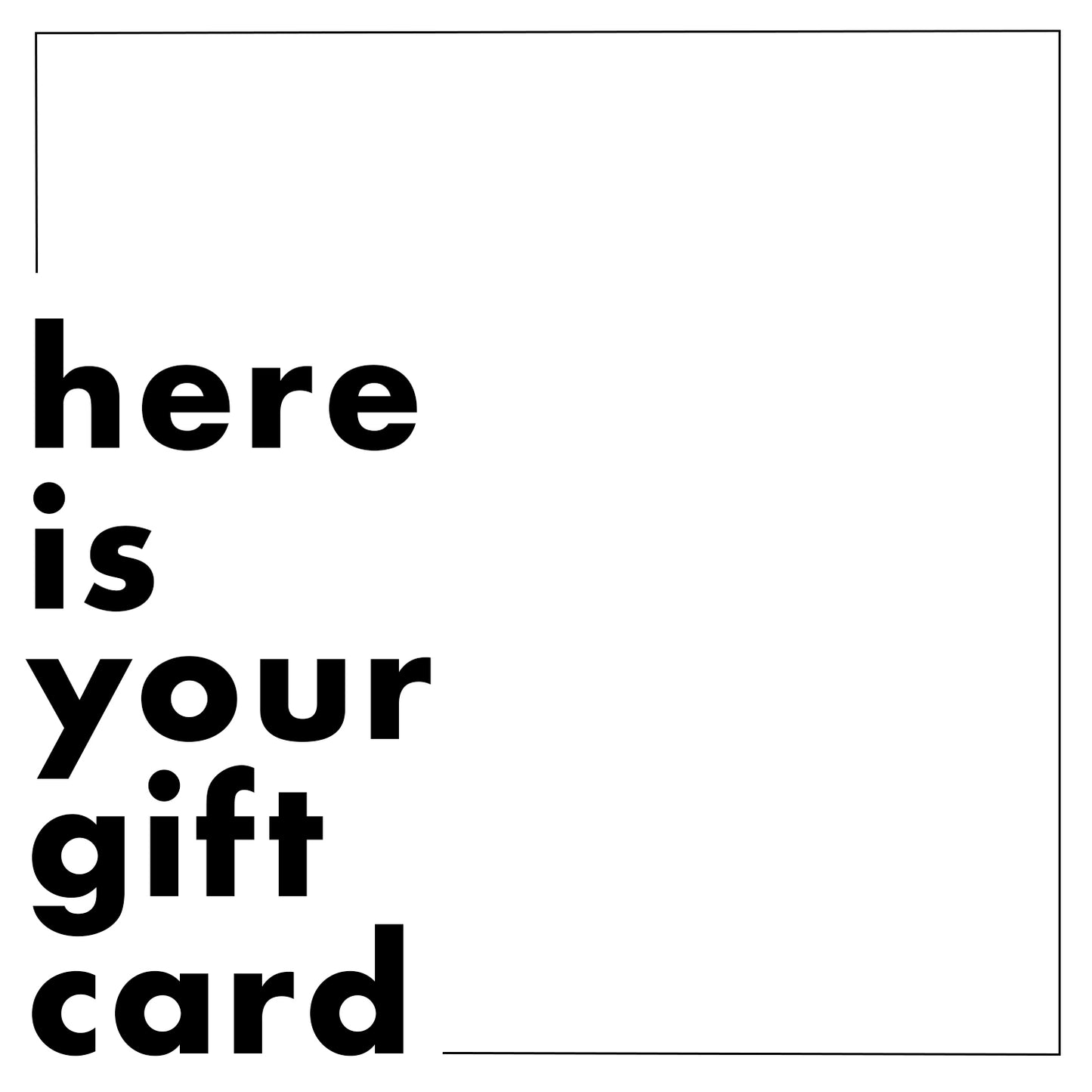 CLAYHAUS GIFTCARD